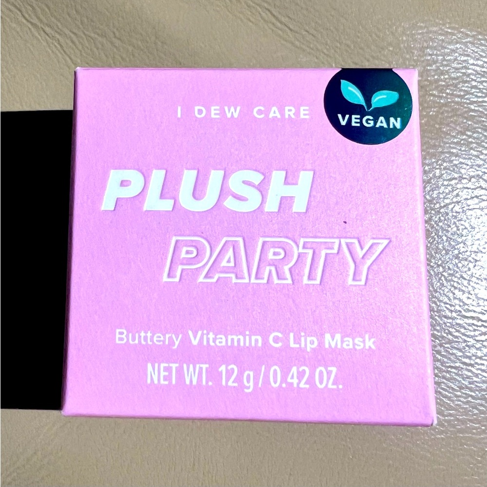NIB Plush Party Buttery Vitamin C Lip Mask - Vegan - Cruelty Free - 12g